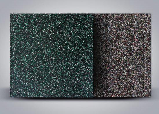 綠+白點復(fù)合橡膠地板