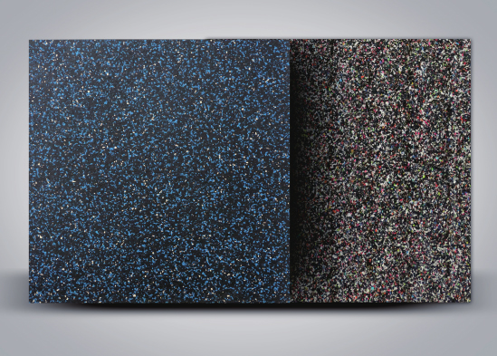 藍+白點 復(fù)合橡膠地板